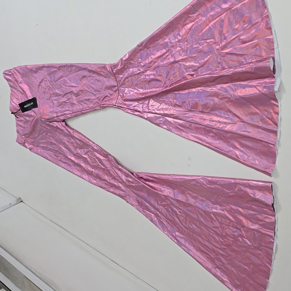 ClubEXX Womens Shinny Metallic Flare Pants - Picture 2 of 9